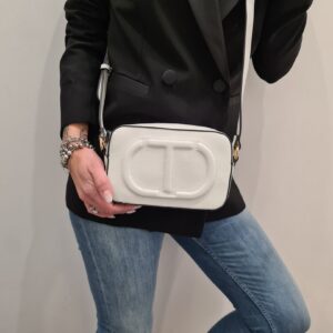 TWINSET - Borsa a tracolla con logo - immagine 3