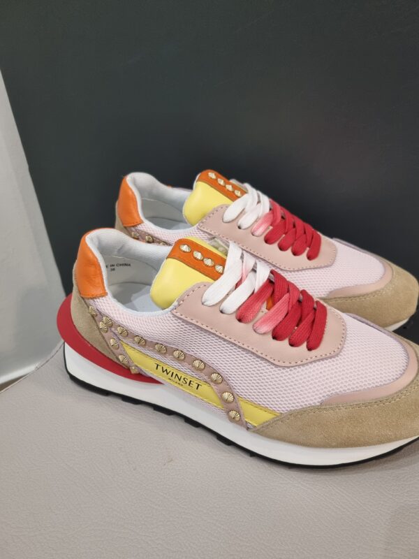 Scarpa Scarpe Da Ginnastica Twin Set Sneakers Twinset Donna Bianco