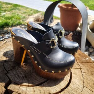 CAF&egrave;NOIR - zoccoli sabot in vacchetta