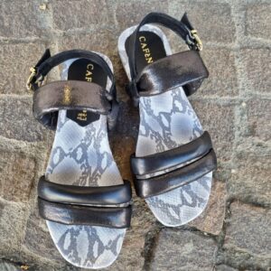 CAFèNOIR - Sandali in pelle e lurex