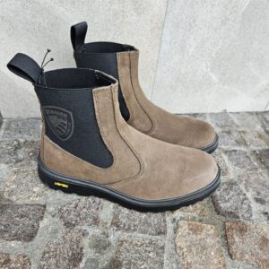 BLAUER - Scarponcino in pelle scamosciata con suola vibram