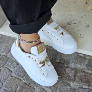 GIO+ - Sneaker in pelle con charm libellula - immagine 5