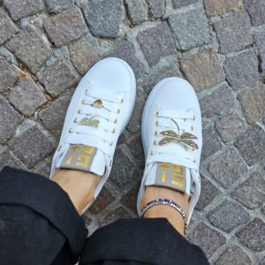 GIO+ - Sneaker in pelle con charm libellula - immagine 6