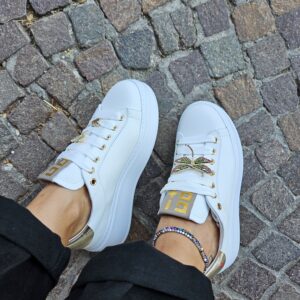 GIO+ - Sneaker in pelle con charm libellula - immagine 7
