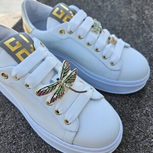 GIO+ - Sneaker in pelle con charm libellula - immagine 8