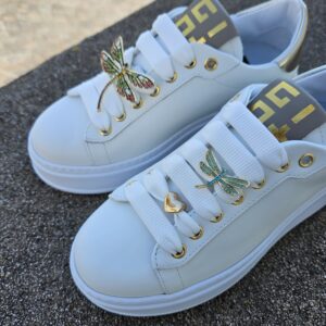 GIO+ - Sneaker in pelle con charm libellula - immagine 9