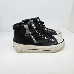 CAFèNOIR - sneakers da donna mid con cerniere nero