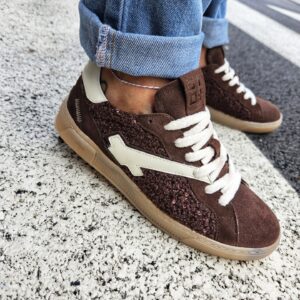 GIO+ - Sneaker teddy testa di moro