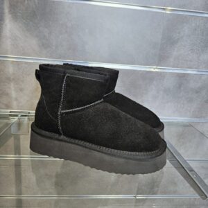 CAF&egrave;NOIR - tronchetti in pelle scamosciata con suola alta nero