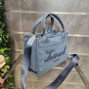 TWINSET - Borsa shopper in canvas denim
