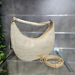 TWINSET - Borsa hobo effetto rafia