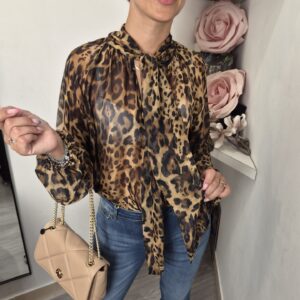 DIXIE - Camicia stampa animalier