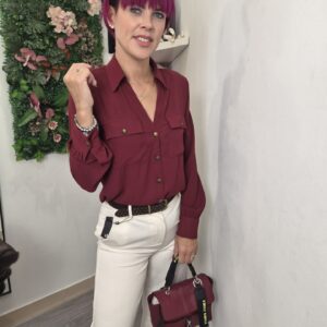 RELISH - Camicia MOLINAX Bordeaux